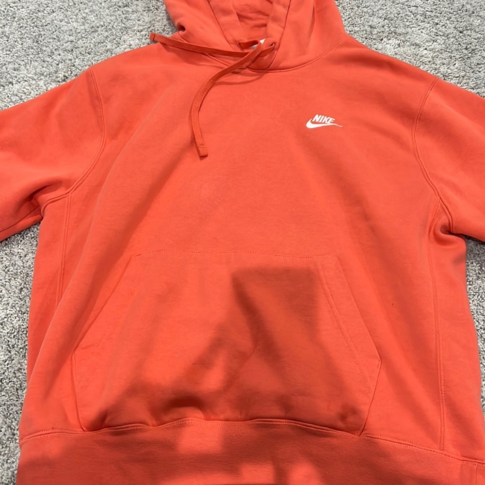 coral nike sweatshirt